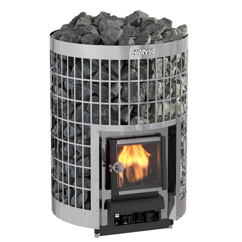 Wood-burning sauna stove - HARVIA Cilindro 16