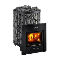 Wood-burning sauna stove - HARVIA Legend 240 Duo, black