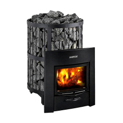 Wood-burning sauna stove - HARVIA Legend 240 Duo, black 