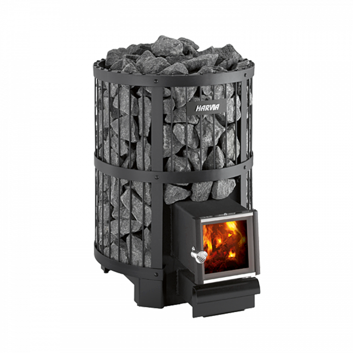 Wood-burning sauna stove - HARVIA Legend 240 SL BimSchV2, black