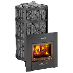 Wood-burning sauna stove - HARVIA Legend 300 Duo, black 