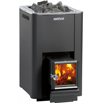 Wood-burning sauna stove - Harvia Pro 20 SL BimSchV2 black