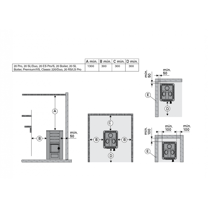 Wood-burning sauna stove - Harvia Pro 20 SL BimSchV2 black