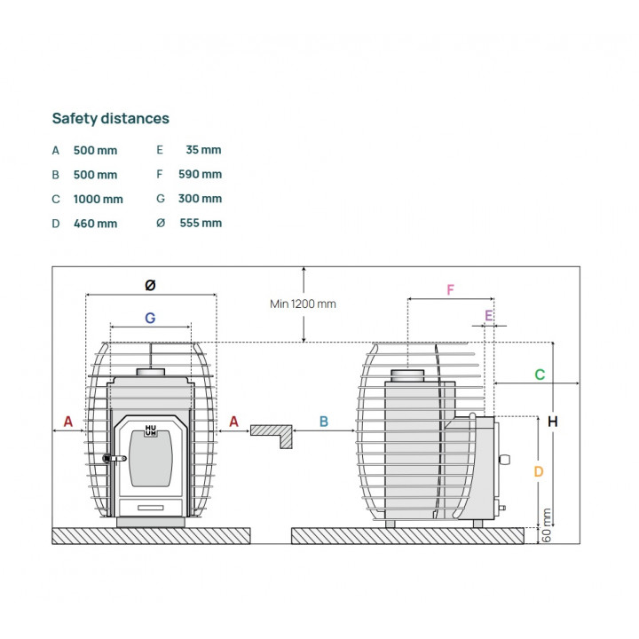 Sauna heater – HUUM Hive Wood 17