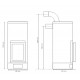 Wood-burning sauna stove - IKI KIVI JR