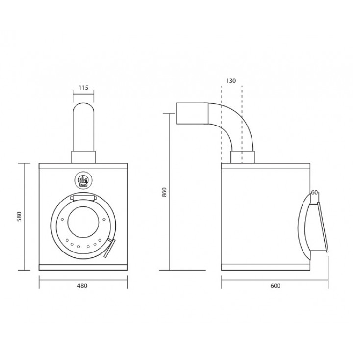 Wood-burning sauna stove - IKI MINI