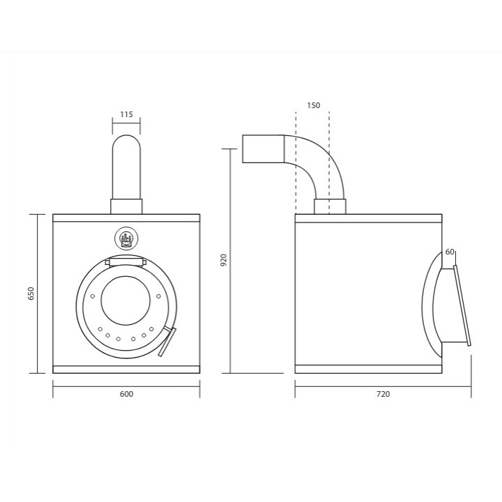 Wood-burning sauna stove - IKI ORIGINAL