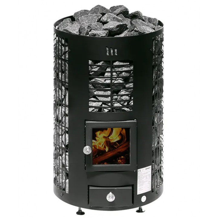 MONDEX KLAPI Wood-Burning Sauna Stove, Black