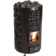 MONDEX KLAPI Wood-Burning Sauna Stove, Black