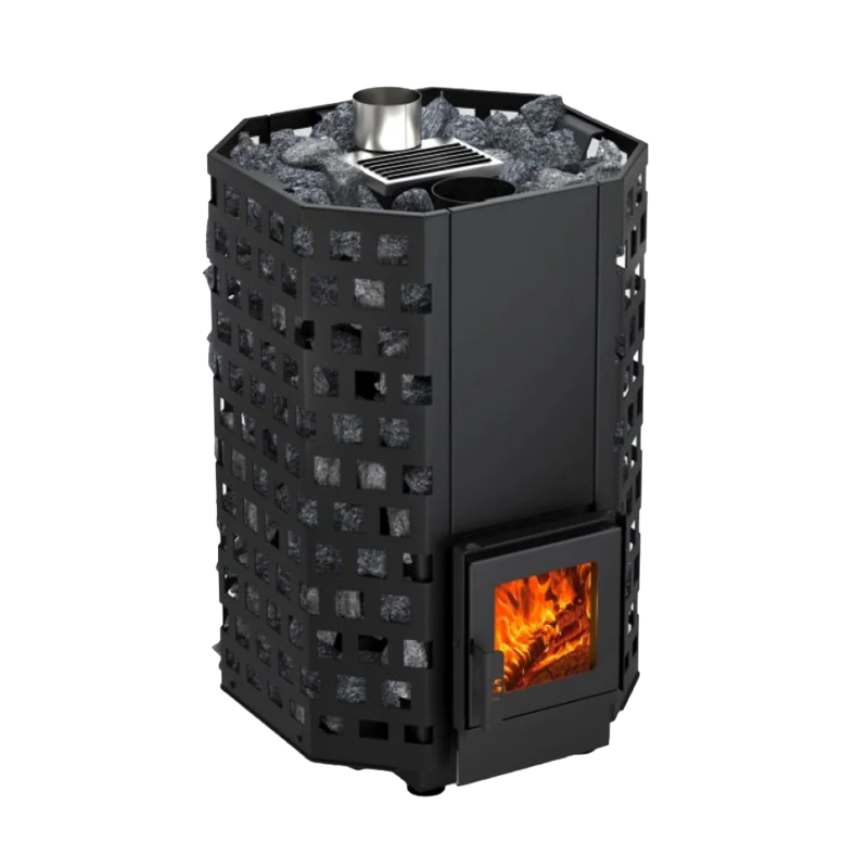 Woodburning sauna heater - NOVA GEYSER 22 with internal firebox