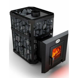 Woodburning sauna heater - NOVA KLASSIK 12 with network, glass doors