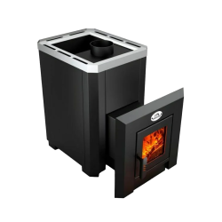 Woodburning sauna heater - NOVA KLASSIK 18 with glass door 