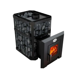 Woodburning sauna heater - NOVA KLASSIK 12 with network, glass doors 