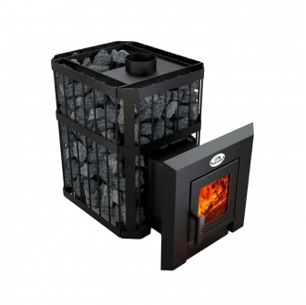 Woodburning sauna heater - NOVA KLASSIK 12 with network, glass doors