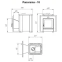 Woodburning sauna heater - NOVA PANORAMA 18 - 2