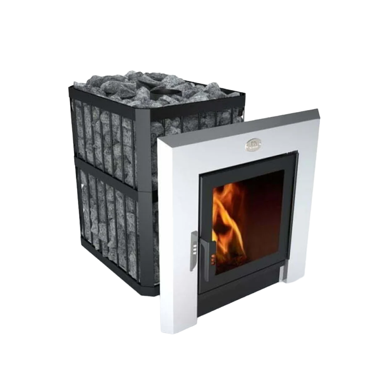 Woodburning sauna heater - NOVA PANORAMA 18 with network