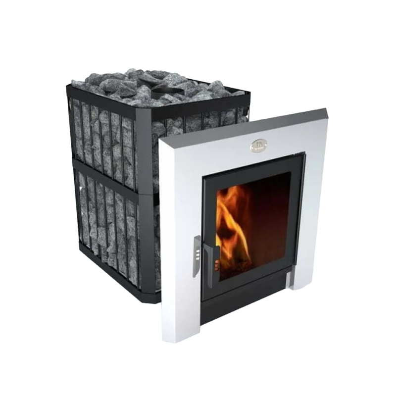 Woodburning sauna heater - NOVA PANORAMA 26 with network