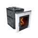 Woodburning sauna heater - NOVA PANORAMA 26 with network