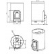 Woodburning sauna stove - STOVEMAN 13R
