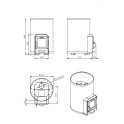 Woodburning sauna stove - STOVEMAN 20R-LS - 2