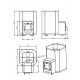 Woodburning sauna stove - STOVEMAN 24 LS HEAVY