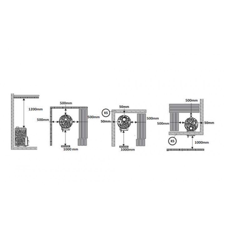 Woodburning sauna stove - STOVEMAN CROWN 20R