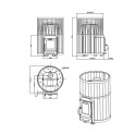 Woodburning sauna stove - STOVEMAN CROWN 20R - 2 Woodburning sauna stove - STOVEMAN CROWN 20R - 2