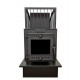 Woodburning sauna stove - SUMMIT MANASLU with steam box and net