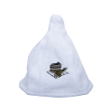 Cotton sauna hat - WHITE - 0 Cotton sauna hat - WHITE - 0