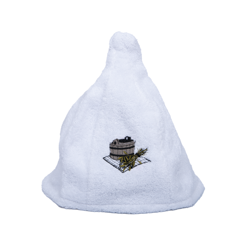 Cotton sauna hat - WHITE Cotton sauna hat - WHITE