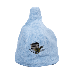 Cotton sauna hat - LIGHT BLUE  Cotton sauna hat - LIGHT BLUE
