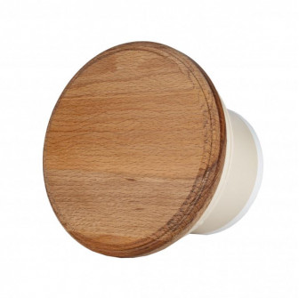 MM-S sauna fan with back valve and round wood finish d/100mm