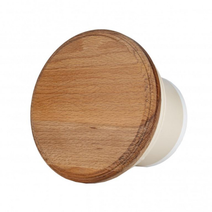 MM-S sauna fan with back valve and round wood finish d/100mm