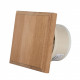 MM-S sauna fan with back valve and square shaped wood finish d/100mm