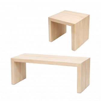 MODEL 5 sauna bench, alder
