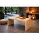 MODEL 5 sauna bench, alder 800 × 390 × 400 mm
