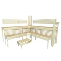 Modular sauna bench PREMIUM, Aspen - 8