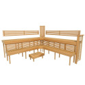 Modular sauna bench PREMIUM, Alder - 1