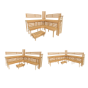 Modular sauna bench PREMIUM, Alder - 0