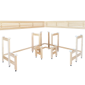 Modular sauna benches with “Sun Corner” Design 2114 × 2696 mm - 3