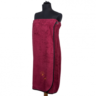 Women's sauna apron - BURGUNDY