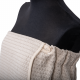 Gift set in a gift box for HER. Women's sauna hat and apron - LINEN, embroidered