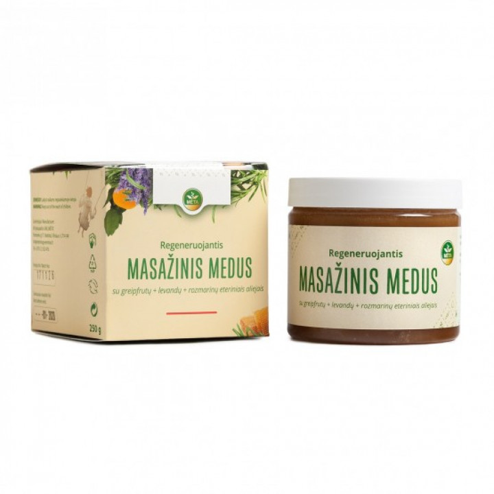 Massage honey with grapefruit, lavender, rosemary essential oils, 250 g