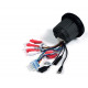 Music center HMR 10D, without speakers, waterproof, black