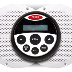 Music center set, waterproof with two speakers  Music center set, waterproof with two speakers