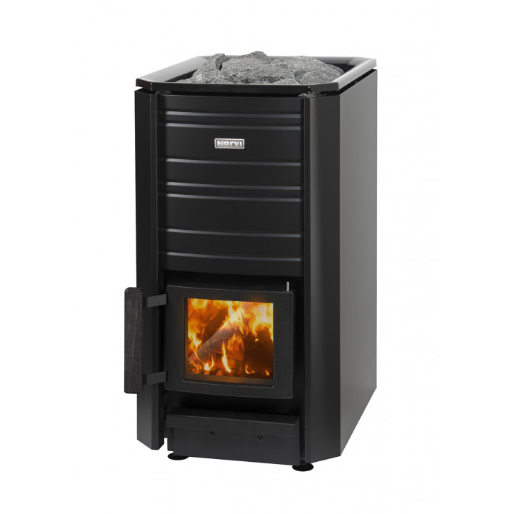 Woodburning sauna stove - NARVI BLACK 20
