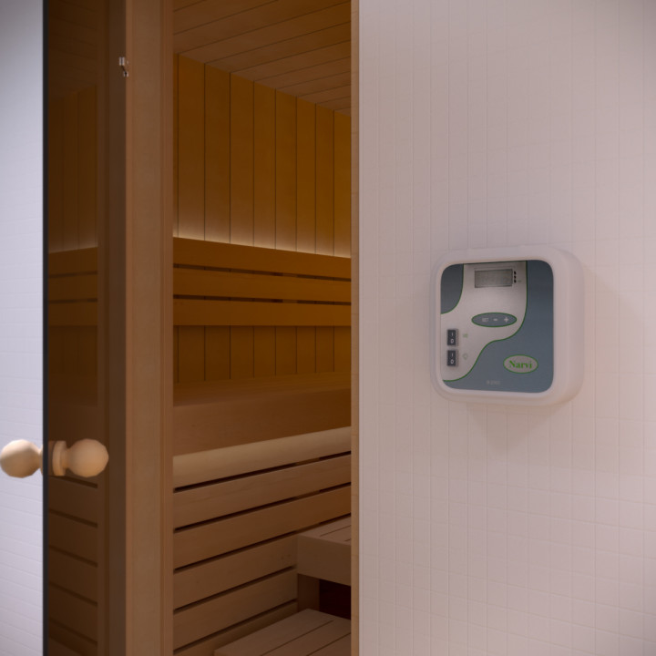 Electric sauna heater control panel - NARVI C-2003, 33 kW
