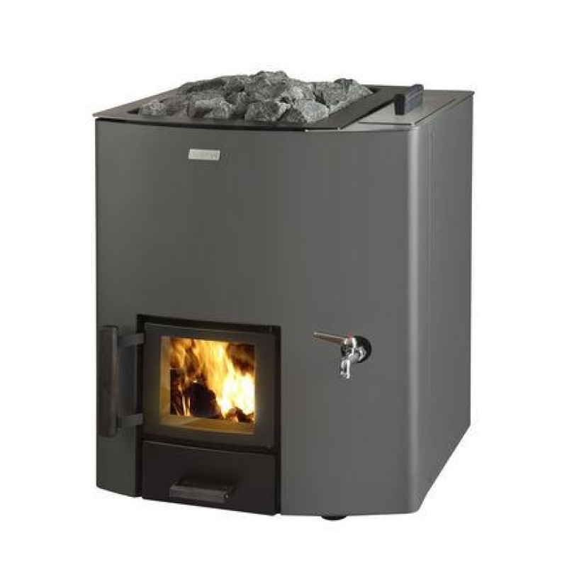 Woodburning sauna stove - NARVI NC 20 VS with water tank Woodburning sauna stove - NARVI NC 20 VS with water tank