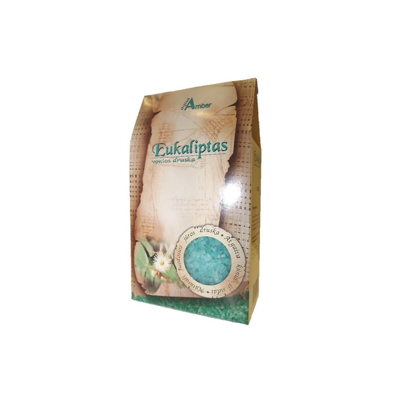 Natural bath salt Aqua Amber - Eucalyptus