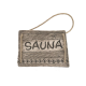 Door plate SAUNA, dark